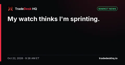Card: My watch thinks I'm sprinting.
